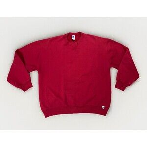 Vintage 80s Russell Athletic Red Pullover Sweatshirt Mens XL Made In USA